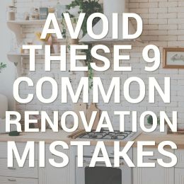 avoid these 9 common renovation mistakes infographic
