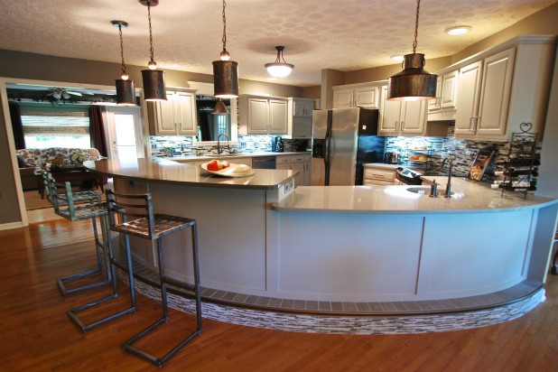 curved countertop