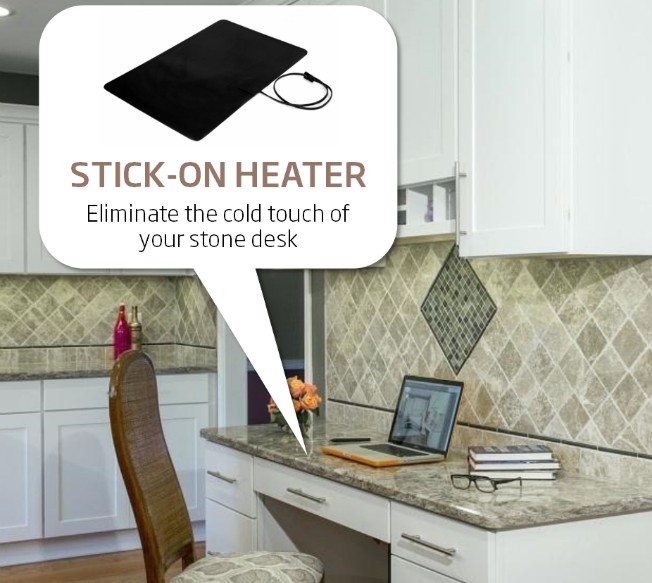 Home Desk Idea: Heated Granite
